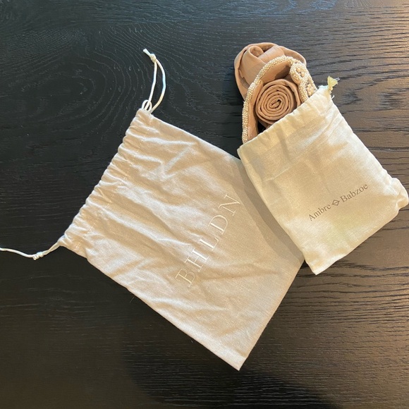 Anthropologie BHLDN Rhinestone and Pearl Leather Tie Belt - Picture 6 of 6